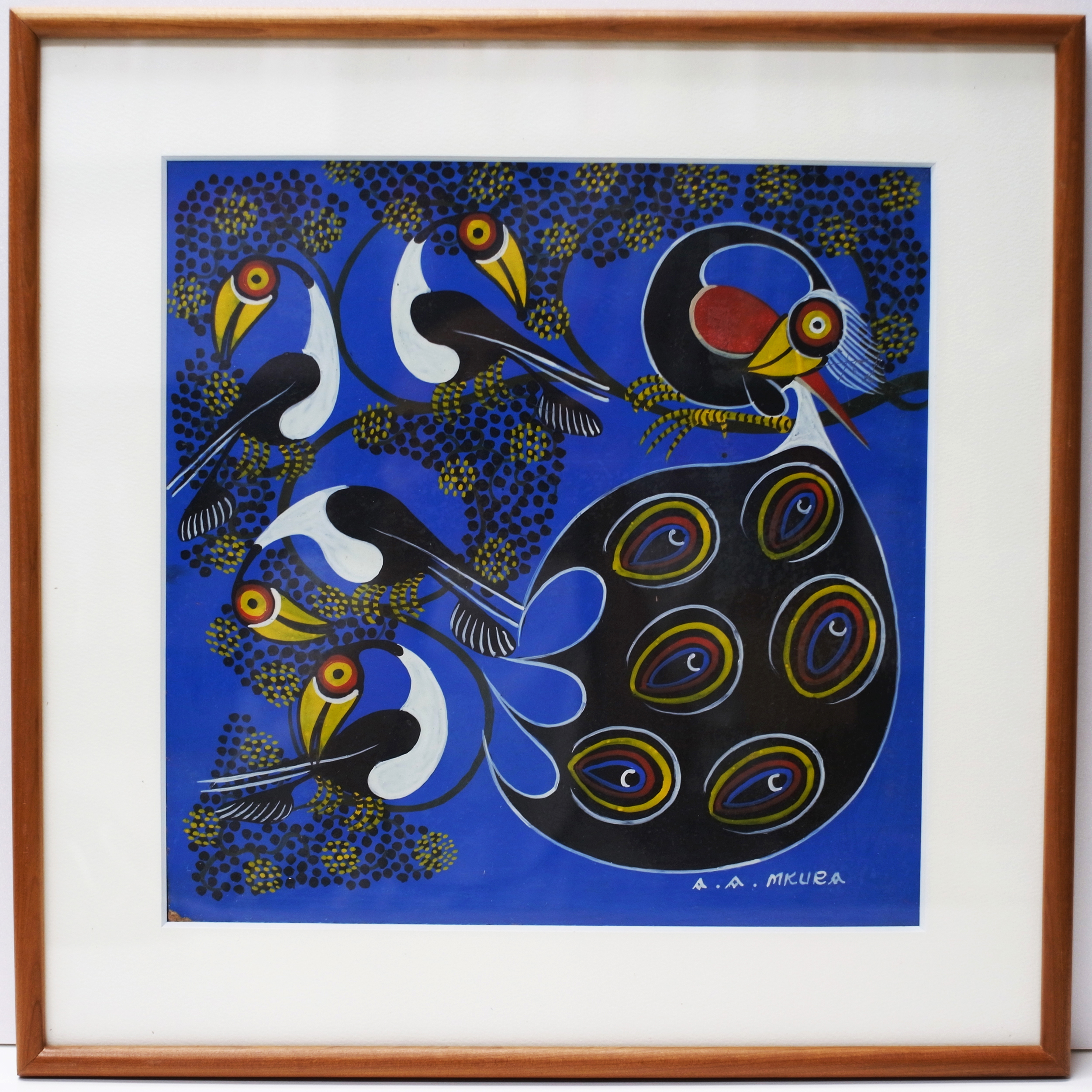 ABDUL AMONDE MKURA - Flock Of Birds  (300~300 Framed)