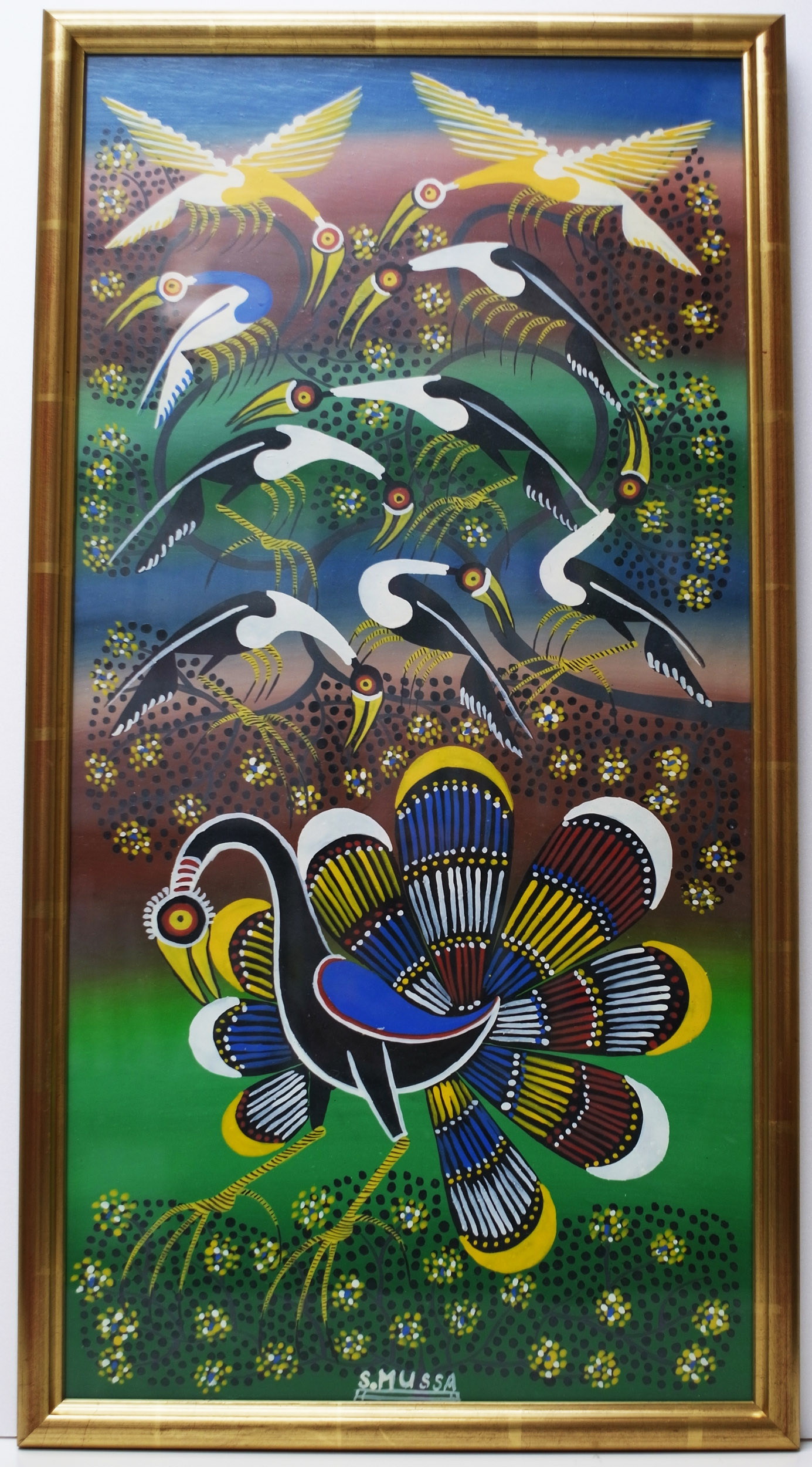 SALUM MUSSA - Peacock (600~300 Framed)