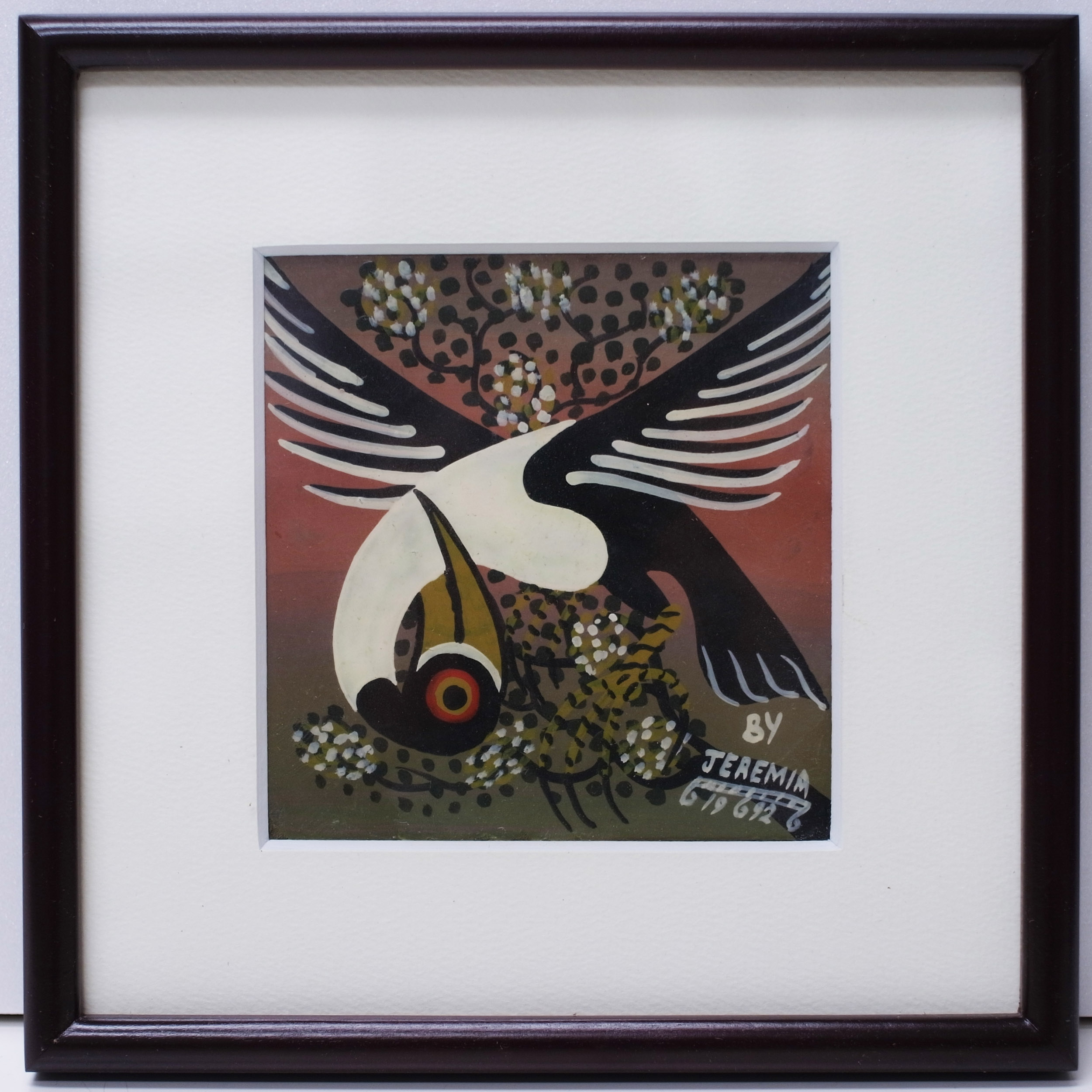 EMANUEL JEREMIAH - Bird (120×120 Framed)